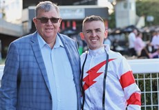 Rex Lipp and Thompson celebrate their victory