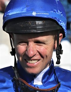 Kerrin McEvoy ... he retains the ride on the unbeaten Autumn Glow in the Epsom (see race 8)
