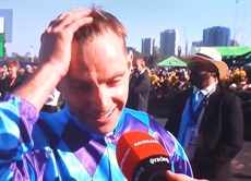 Declan Bates ... only he will know what it is like to ride an 'on song' Pride Of Jenni when she completes a major demolition job