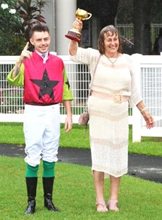 Robbie Dolan and Sheila Laxon, co-trainer with John Symons of the 2024 Melbourne Cup winner Knight's Choice