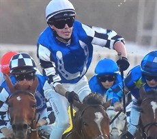 Dolan salutes aboard Royal Supremacy in the Group 1 Metropolitan.

Photos: Graham Potter and Sky Racing