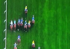 “The gap was extremely tight. I had no say. My horse just took me through it,”  Jamie Melham