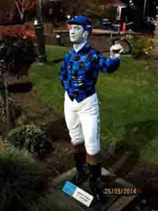Damian now has the two statues of himself in the Moonee Valley garden of Fame for the year!

Top stuff mate.
