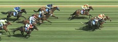 The official photo-finish to the Darley Classic with Buff holding on for fourth