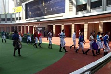 The main International opening in the saddling paddock was a colourful affair as well with an incredible display of many of the world’s best jockeys