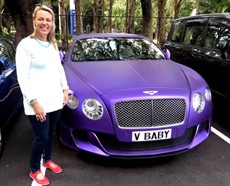 Had we won the big sprint, my wife Vicky had already chosen her next car. A bright purple Bentley done in a matt finish and it even had her plates already fitted