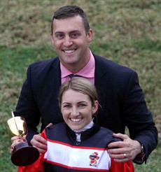With Tegan Harrison after Brave Ali's win in last year's Ipswich Cup. This year the stable is represented by Hi Son

Photo: Graham Potter