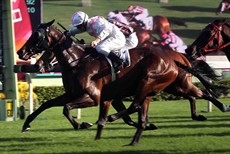 Top Act, ridden by Richard Fourie, scores in the Sa Sa Ladies' Purse (Handicap), a Hong Kong Group 3 race over 1800m