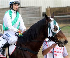 My best memory working for Brenton was riding my first winner for him on his favourite horse – Charge Missile (pictured above). I kind of liked Brenton and I thought if I do not win on his horse then he may not like me very much – so when I won on him it was like “YES”!. Now we are engaged! 
