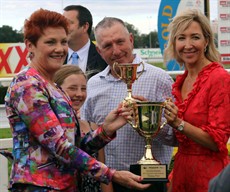 A politician made a surprise visit to the Gold Coast races on the weekend.

One Nation trump Pauline Hanson was on hand to present the trophies for one of the features.

I'm not privy to the background but the Gold Coast is certainly not the only race club courting her.

A state election is widely tipped to be held in September and One Nation could easily hold the balance of power

Photos: Graham Potter