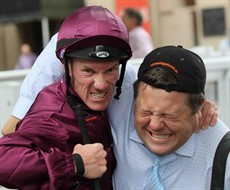 'Discussing' the upcoming Origin decider with Jim Byrne ... who is my pick for the Jockey Challenge