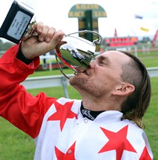 Hancockis trained by Darryl Hansen at the Sunshine Coast – his stable is in solid form of late and I see that Jason “Hoops” Hoppert (pictured above) is aboard (see race 6)