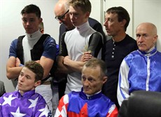Jockeys were pretty grim faced at Doomben last Saturday while they awaited a steward's decision on the options that were available to continue the meeting after the safety of a portion of the track was called into question.