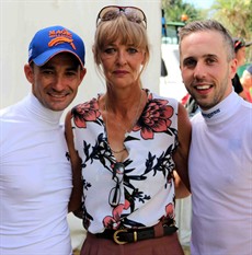 She is a lovely lady that Keiley-Anne Bell ... pictured with two of her favourite boys Corey Brown & Brenton Avdulla - both great NSW lads! (see race 6)