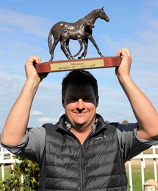 In Wimbledon fashion I did persuade Chris Anderson to lift the trophy above his head to celebrate his win with Romney’s Choice in the $50,000 TAB.com.au Mother's Gift (1400m) on Cup Day.

Chris said to me, “This will come back to haunt me for sure”! 

Well here it is!
