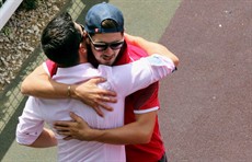 A big hug between brothers following a Ben Hull stable victory

Photos: Graham Potter