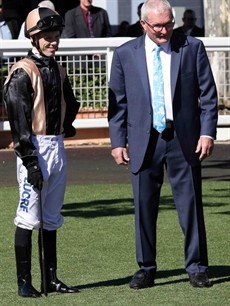 It's worth pointing out the calibre of trainers who have been booking Bayliss for rides recently suggests Bayliss is an above-average talent.

The fact that an astute horseman such as Barry Lockwood (pictured, with Bayliss, above) booked Bayliss twice for Tumbler shouldn't be lost on anyone.