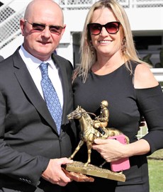 Houtzen

Can Toby Edmonds and Donna Edmonds (pictured above) add another trophy to the list of successes. I was bullish in 2017 when Houtzen (3) won the Magic Millions 2-Year-Old Classic here. I must stay loyal – her run first up was grand. No stuff it – IT WAS ASTONISHING!  She jumped, she led, and she ran a track record in the Listed Bribie (pictured below). Jeff Lloyd stays aboard her this weekend I am not sure we will see a track record but, then again, with the speed that is engaged here we may well see the race and track record fall! (see race 5)