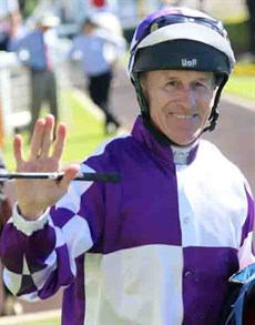 Jeff Lloyd … he'll soon be waving goodbye to race riding but for now it is business as usual ...