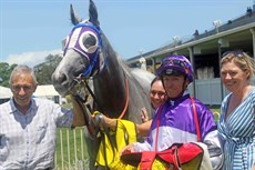 The Candy Man pictured with his connections after his debut win at Doomben. Little did they know the roller-coaster ride that was about to follow

Photos: Graham Potter
