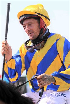The Neil Dyer runner Junior Burger (10) who gets into his race well here with the race conditions after a solid win last start over the mile here when he led – jockey Terry Treichel (pictured above) remains aboard.