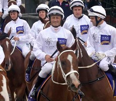 The Magic Millions beach gallops and races. I lead the riders out in Januray this year ...