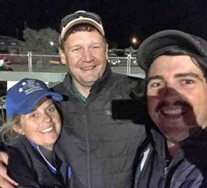 Josh has had ample opportunity to celebrate with the Birdsville Cup winners over the years … here he is with the Toni Austin and Gavin Power after the 2019 running of the event (above) and with Craig Smith and Larry Lewis after the stables victory in 2017 result (below)

Photos: Facebook
