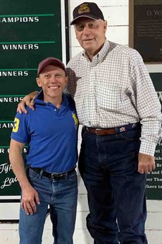 Meeting legendary trainers D.Wayne Lukas (above) and Bob Baffart (below)