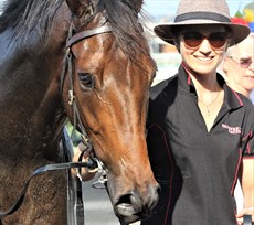 Good times: Emma Lehmann with the David Vandyke stable star after a previous win at Eagle Farm and ...