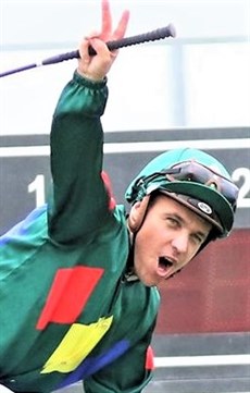 Jockey Ryan Maloney celebrates Alligator Blood's victory in the Magic Millions Guineas. That story has taken a good few twists and turns since then and  it seems there will be more to come