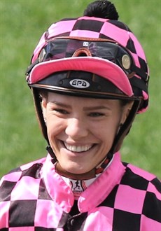 Stephanie Thornton rides Kylease and Skins (see races 6 and 8)