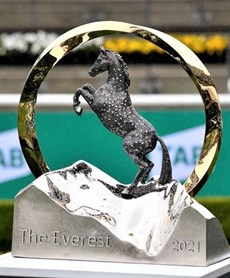 The trophy for the 2021 The Everest

Photo: Racing NSW