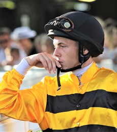 Adin Thompson, caught in 'The Thinker' pose. He could be looking to spoil a party (see race 7)