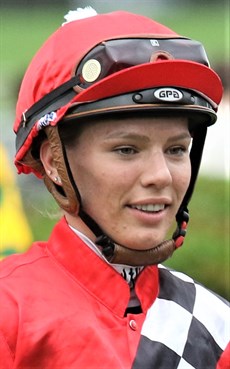 Stephanie Thornton ... rides Oscar Zulu in the day's feature (see race 8)