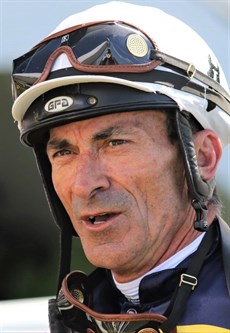 Robbie Fradd ... he rides Alpine Edge in the Group 3 Fred Best Classic

Photos: Graham Potter and darren Winningham 