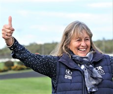 Trainers Sheila Laxon (pictured above) and John Symons will be chasing more glory with Knight's Choice at Rosehill