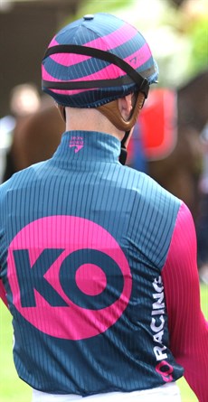 Even the KO Racing silks are evolving. (Above and below). No point in standing still