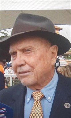 Bob Peters ... it was quite a day out for the famous Peters Investment colours of cerise and white. They owned the track for three races in a row ... races 4, 5 and 6
