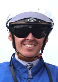 Ben Thompson ... he rides Remembrall, my pick for the Group 3 B J McLachlan (see race 6)
