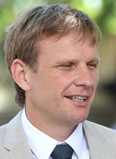 Bjorn Baker ... he saddles the Two-Year-Old Classic favourite Warwoven - pictured below (see race 7)