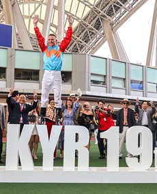 Zac Purton is on top of the world