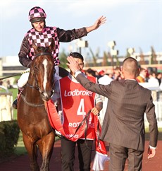 Brad Rawiller and his briother Nash celebrate a famous victory (above and below)