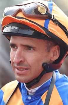 Michael Rodd ... he rides Hurricane Lu ... my pick to win the Pink Ribbon Cup (see race 9)