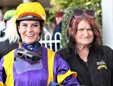 Wendy Peel with Michelle Seymour, Pat Duff's trusted assistabt ... both are playing their part in the stable's success