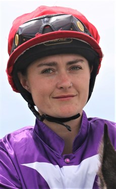 Alisha Donald ... she landed a double sucess on the Matt Kropp trained Laurie at Birdsville