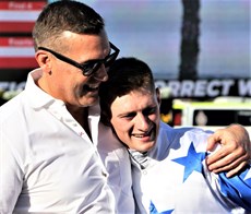 Tony Gollan and Kyle Wilson-Taylor share a  really special and emotional moment 