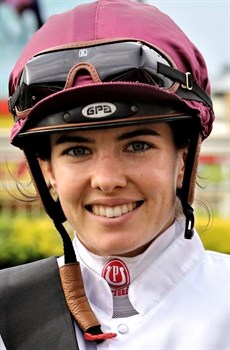 Angela Jones ... she rides the Tony Gollan trained Bezique in the Ramornie