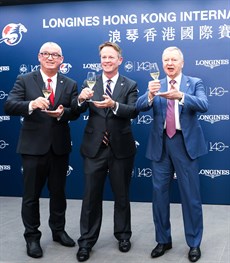 HKJC Officials toast the success of the 2024 Longines HKIR