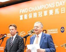 Hong Kong Jockey Club Chief Executive Officer Mr Winfried Engelbrecht-Bresges sums up the FWD Champions Day