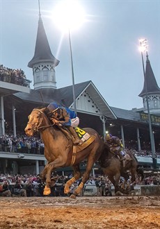 It was a weekend when Godolphin was just too good. Sovereignty takes out the Kentucky Derby (above) and Good Cheer takes out the Kentuck Oaks (below)